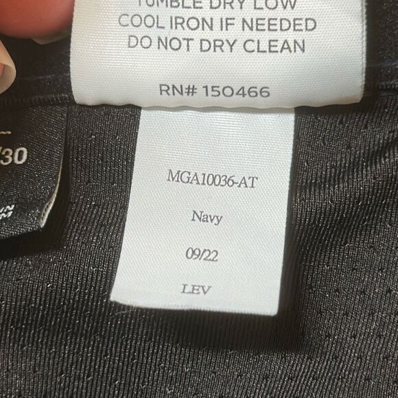 01.Algo Pants Mens 38 Blue Golf Chino Performance Stretch Nylon - Picture 10 of 11